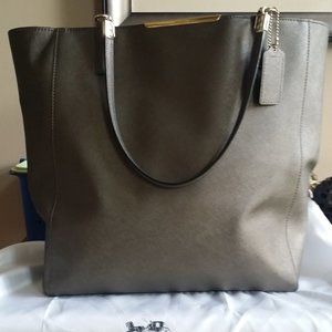 Coach Madison North South Saffiano Leather Tote
